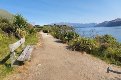 First and second lookout points on Glendhu Bay walk, Wanaka, Copyright Freewalks NZ (1)