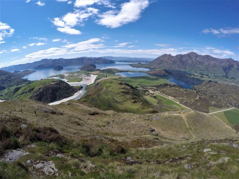 Views out to Lake Wanaka from Rocky Mountain Summit
