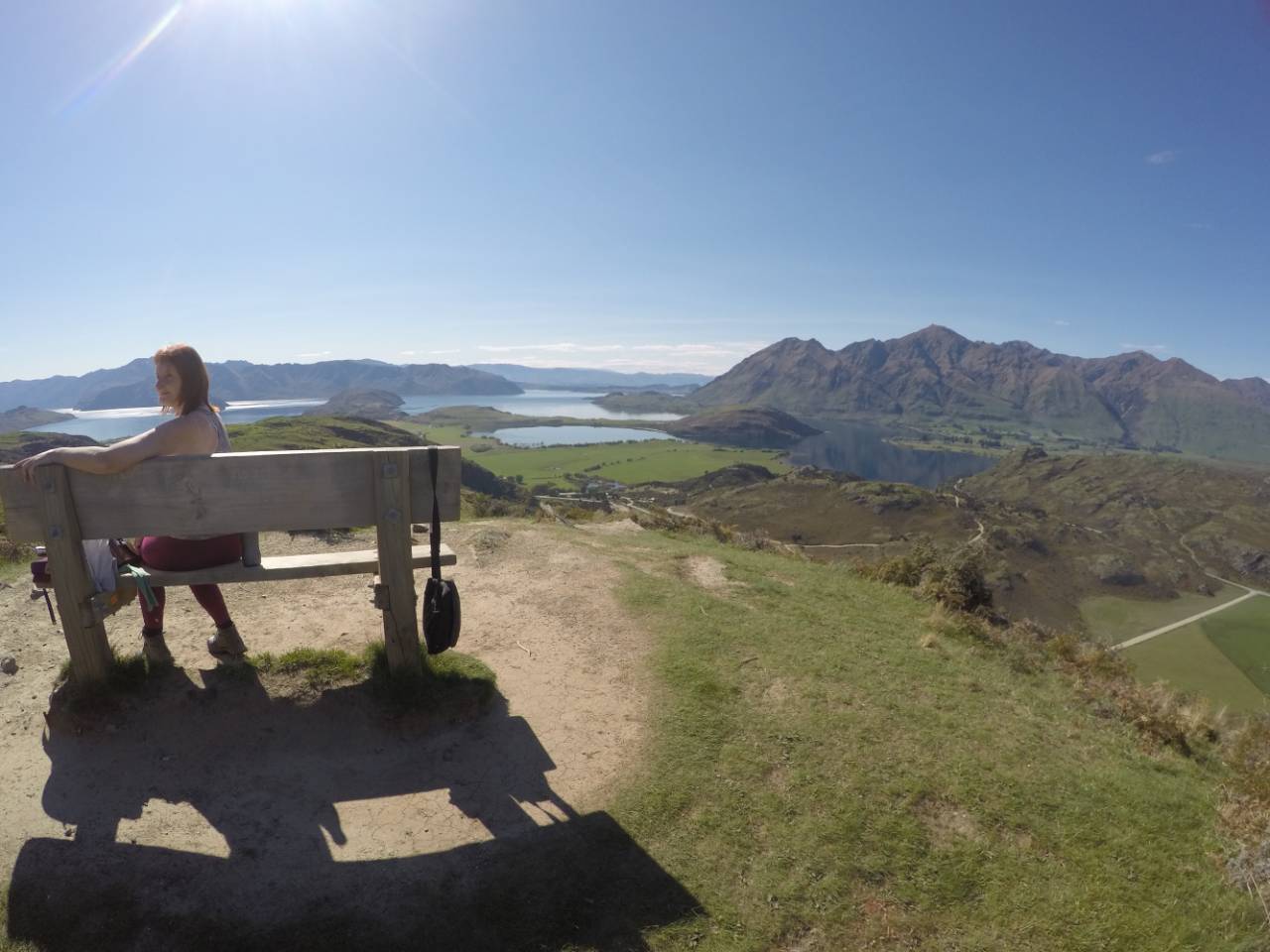 Sit awhile and enjoy the views at Lake Wanaka Lookout