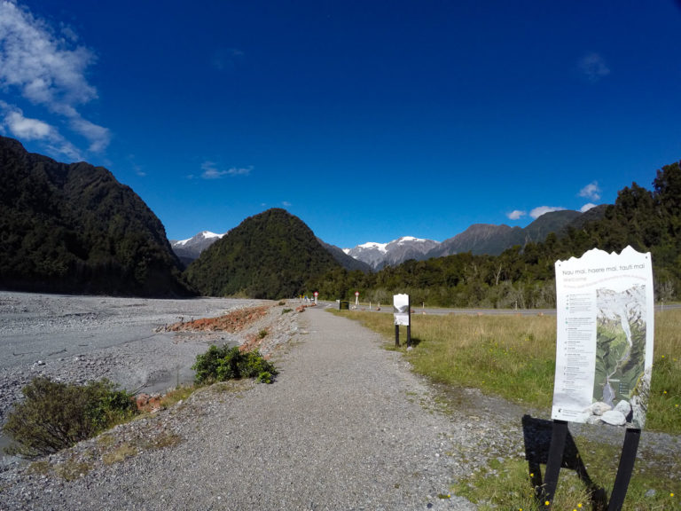 Road into Franz Josef Glacier Carpark