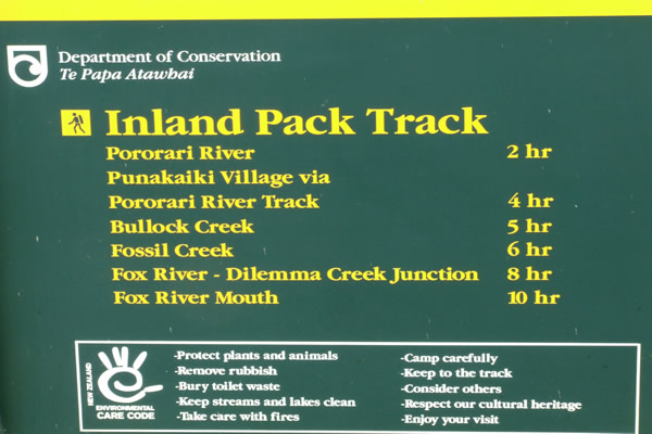 Gold Miners Inland Pack Track - Start