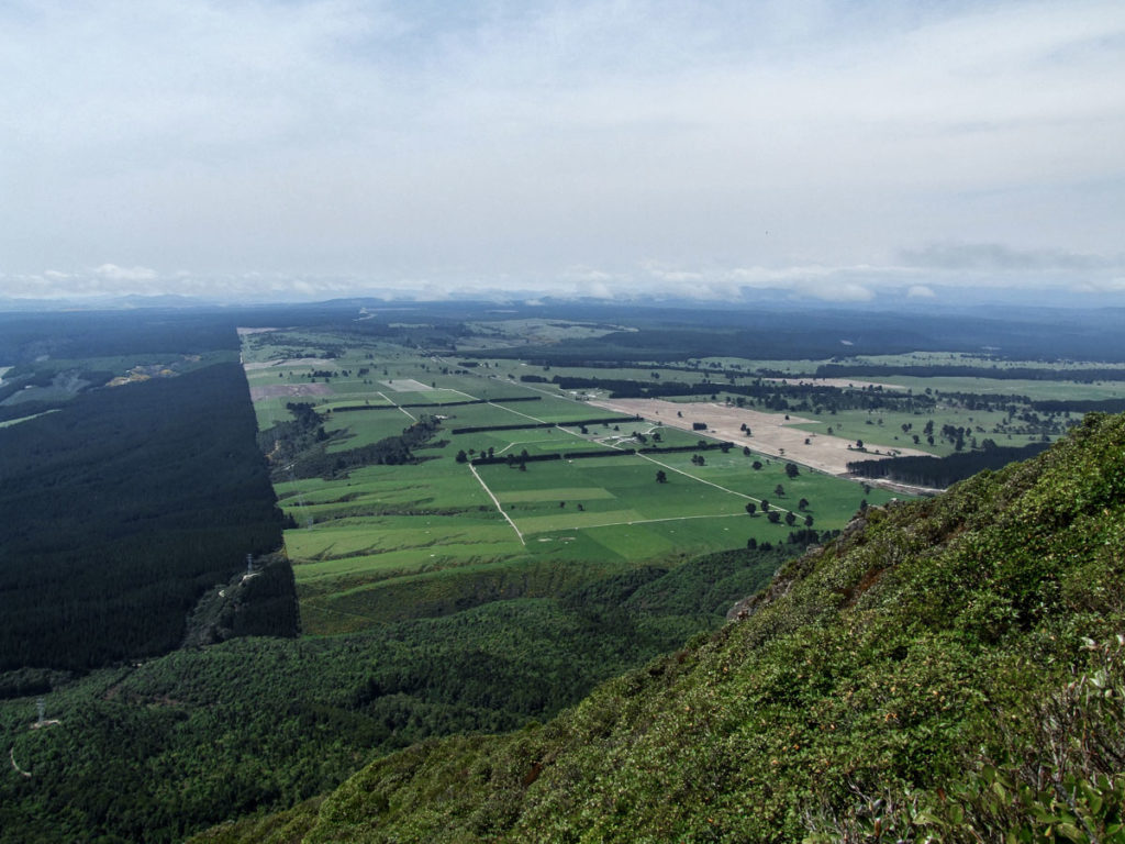 Looking down onto the Napier, Taupo Highway