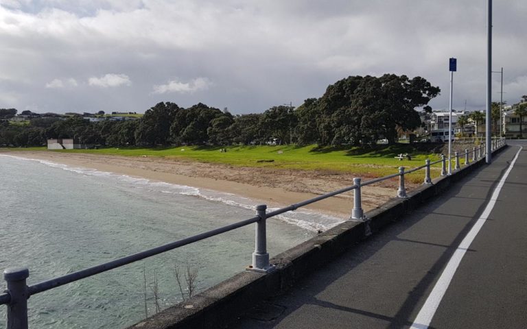 View of the lovely Okahu Bay on my walk from downtown Auckland to St Heliers Bay
