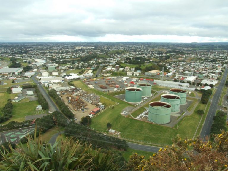 View out over New Plymouth