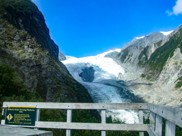 Franz Josef Glacier from Roberts Point Lookout