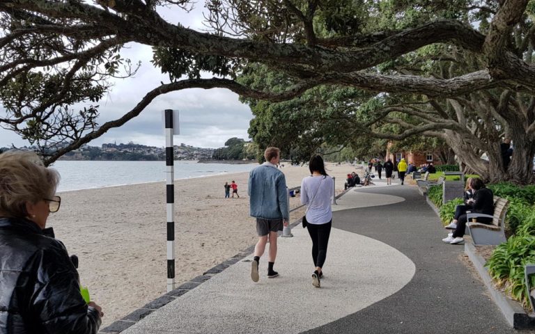 Kohimarama beach just before St Heliers Bay in Auckland