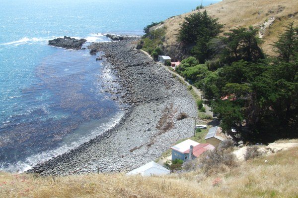 Looking down into Boulder Bay
