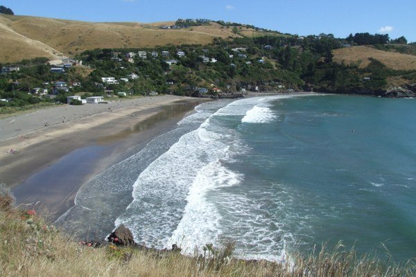 View of Taylors Mistake beach from the walk