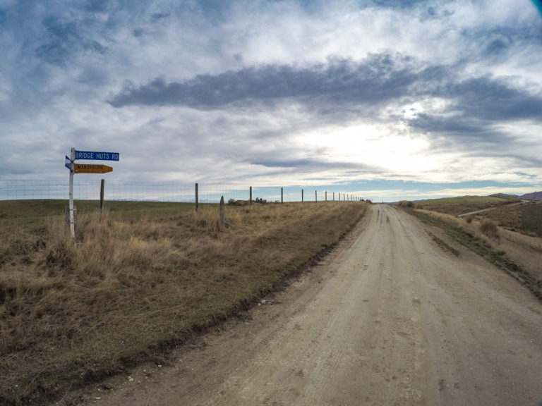 Looking down Bridgres Hut Road