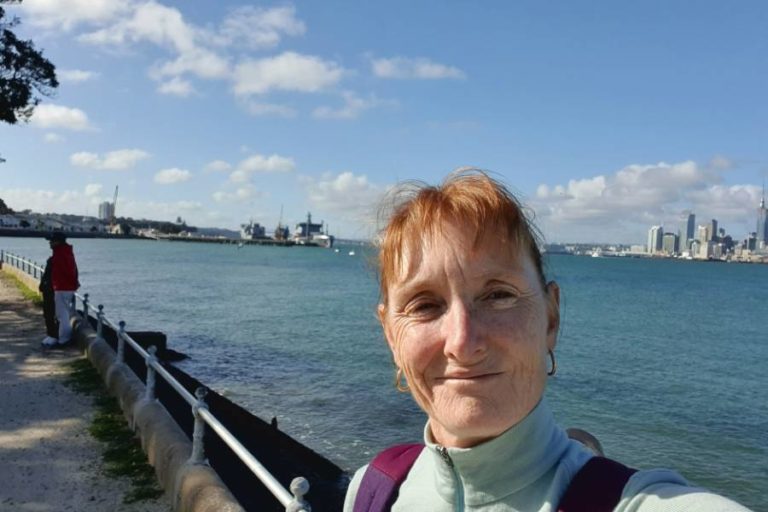 Devonport shops and ferry building at the end of the walk - Copyright Freewalks.nz