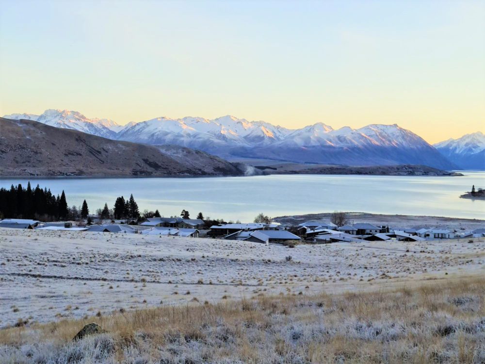 Cowan Hill Walkway and Mountain Bike Track - View over Tekapo, South Island, New Zealand