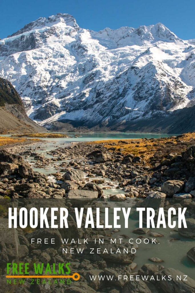 Stunning views up the river in the Hooker Valley