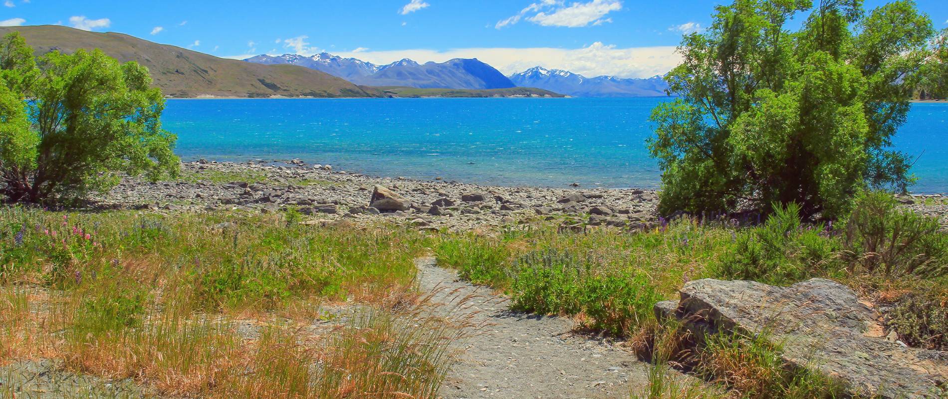 Lake Tekapo town to Tekapo hot springs