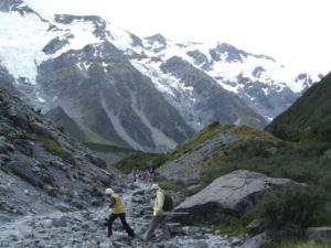 Hooker Glacier Track Walk in Mount Cook