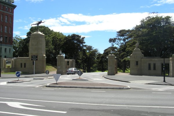 Main front gate into the Auckland City Domain