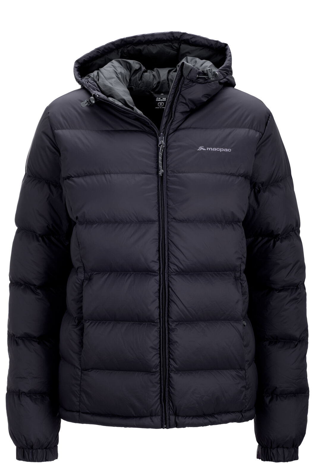 Macpac Women's Puffer Jacket - Halo Hooded Down - Black