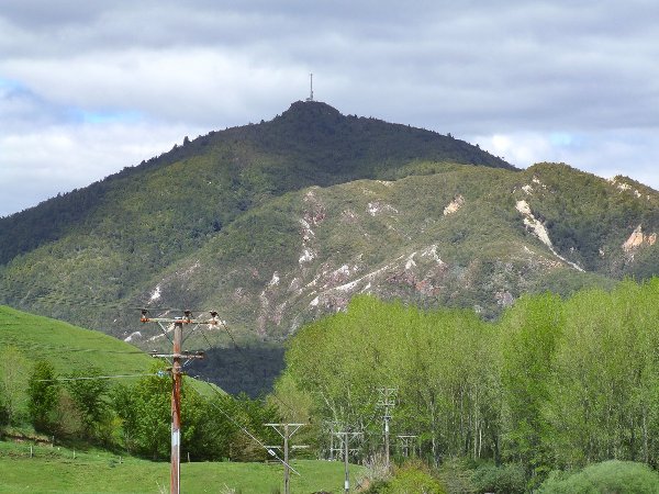 Looking back to Rainbow Mountain