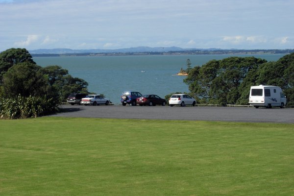 Main carpark into Awhitu Regional Park walk