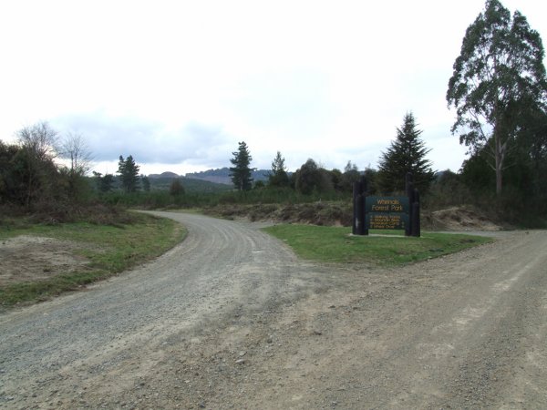 Major turn off on bike track