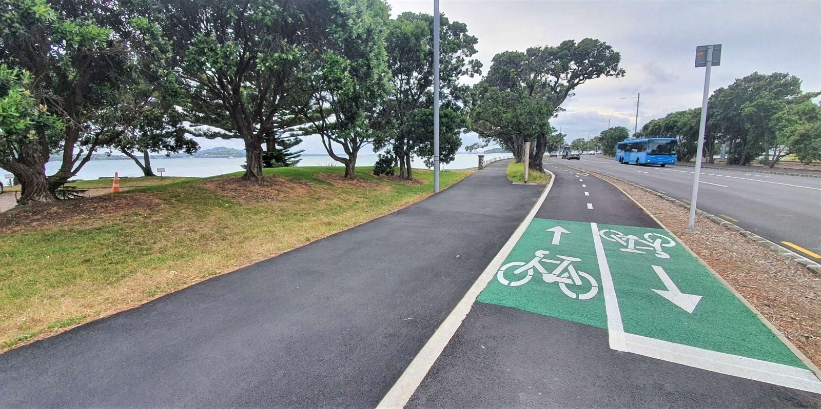 New two way bike lane on the Auckland waterfront in 2021 (1)