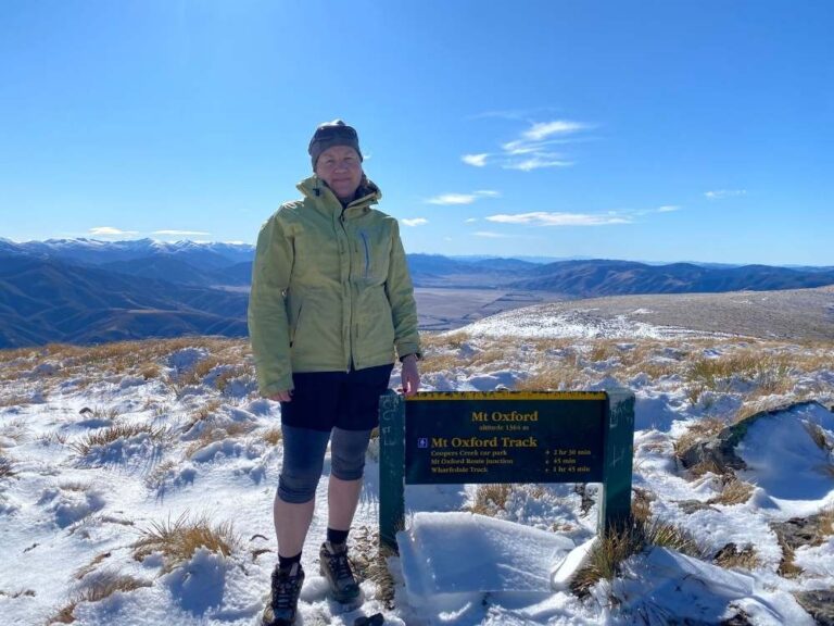 Thats me standing on the summit of Mt Oxford in the snow