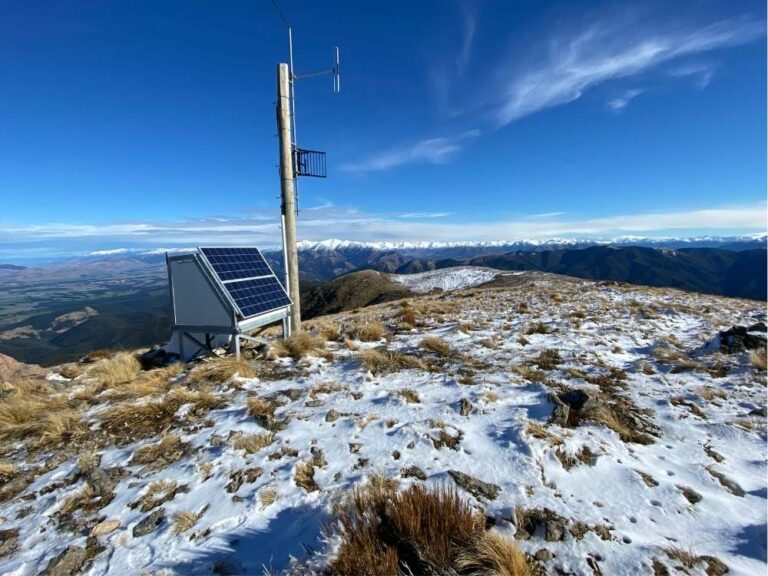 The trig on the summit of Mt Oxford track