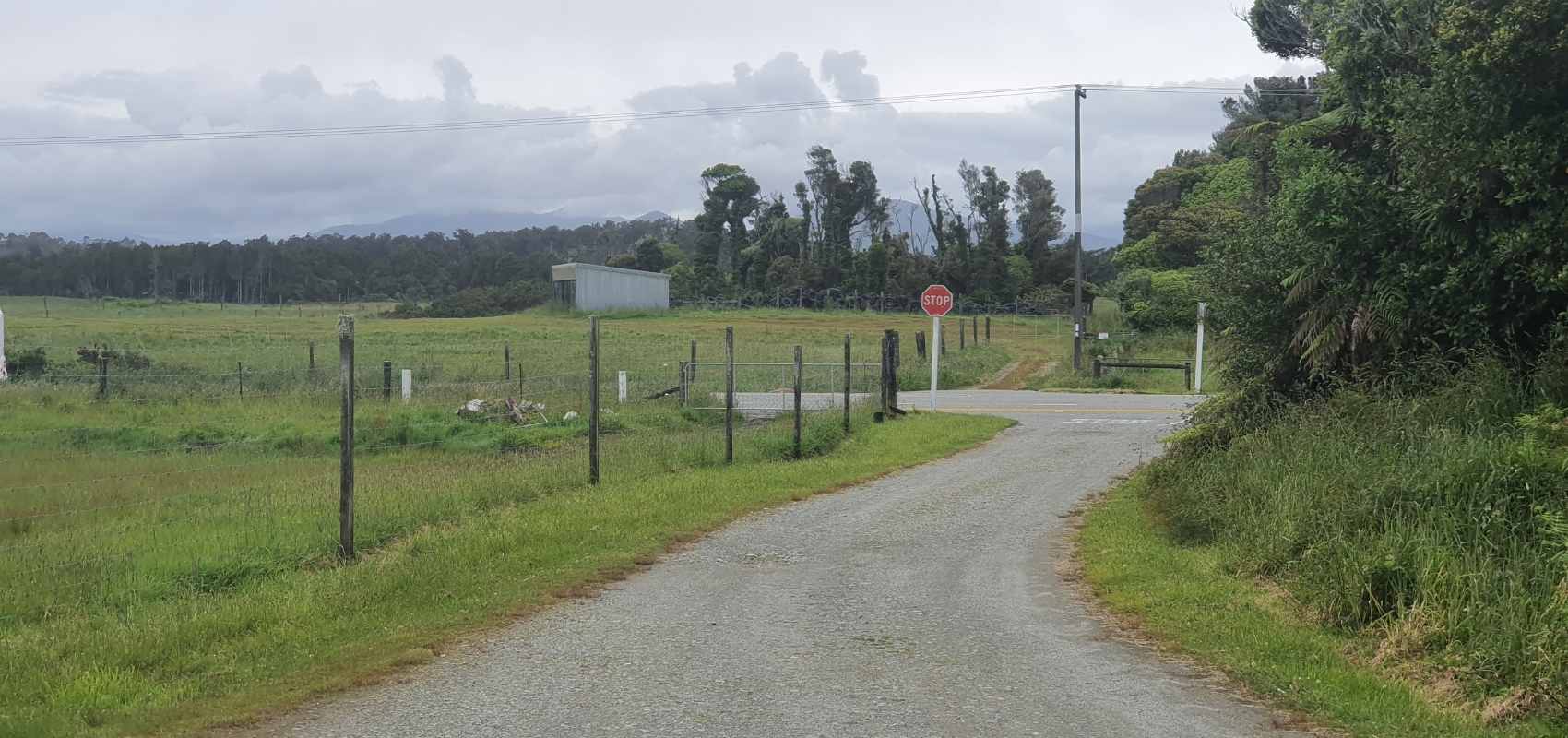 Turn right 9km south of Hokitika