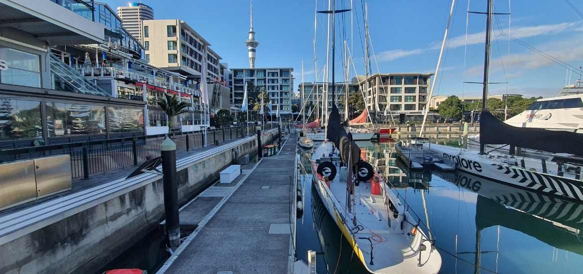 Start at the Auckland Viaduct for the Westhaven Path - Short Auckland Walk - Freewalks.nz