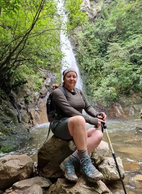 Amee at Washpen Falls Adventure Walk - Mt Oxford Walks - Freewalks.nz