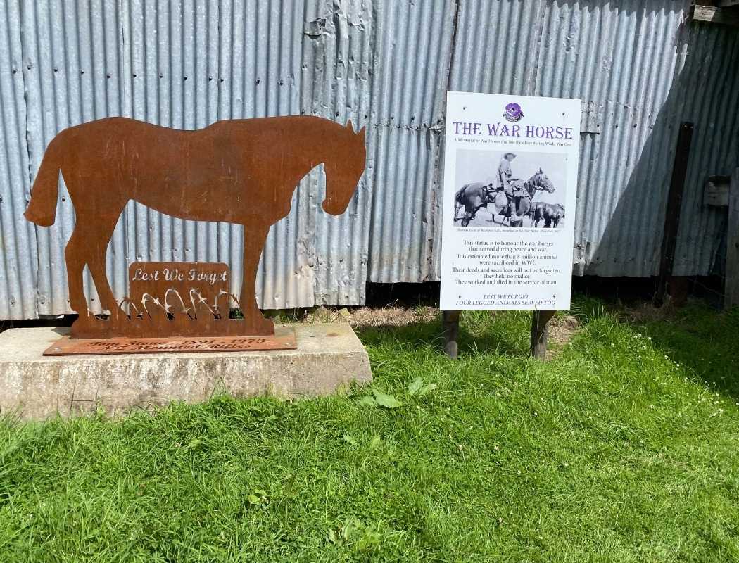 Outside the woolshed at Washpen Falls