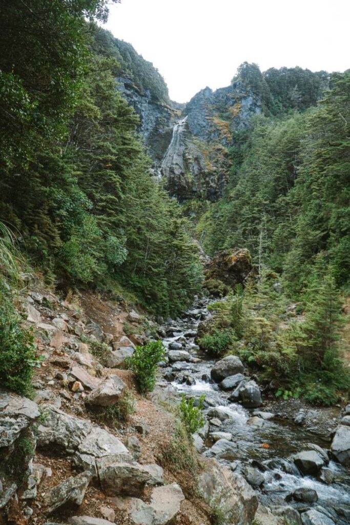 View of Waitonga Falls in Tongariro National Park