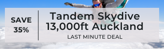 SAVE upto 35% Off - Tandem Skydive Auckland