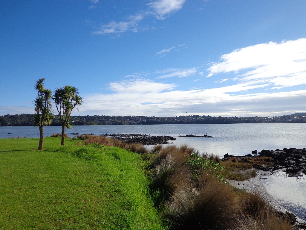 Views out to Mangere on the Esplanade Loop Walk