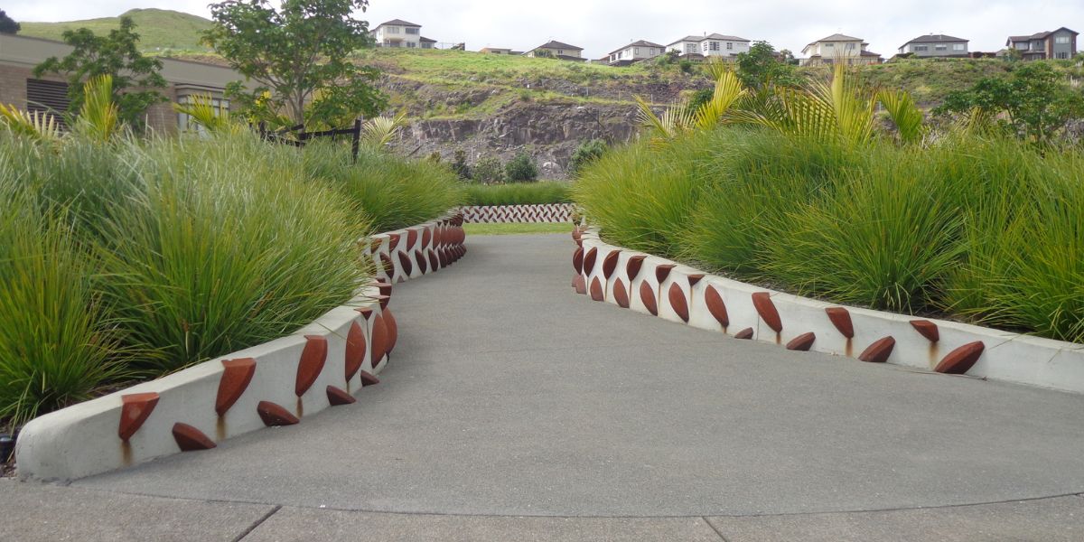Walkway through Maungarei Springs Wetland in Mt Wellington