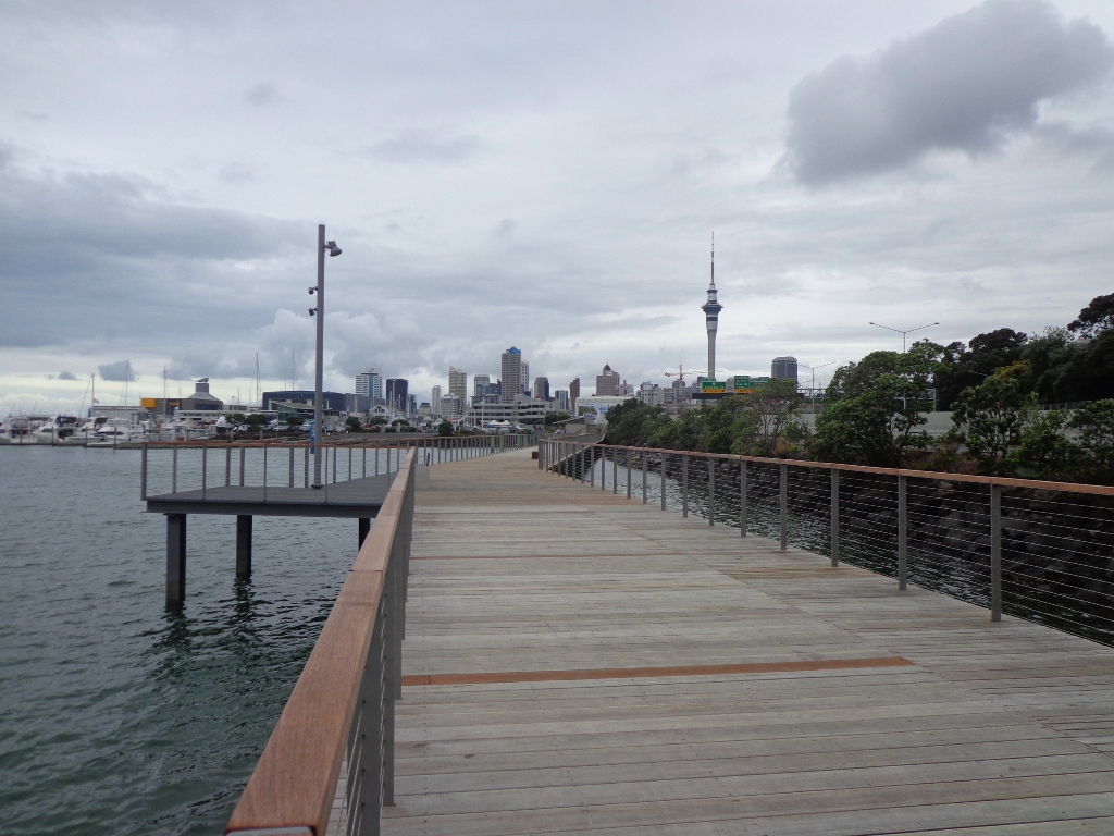 deck walkpath Point Erin and Auckland Harbour Walk
