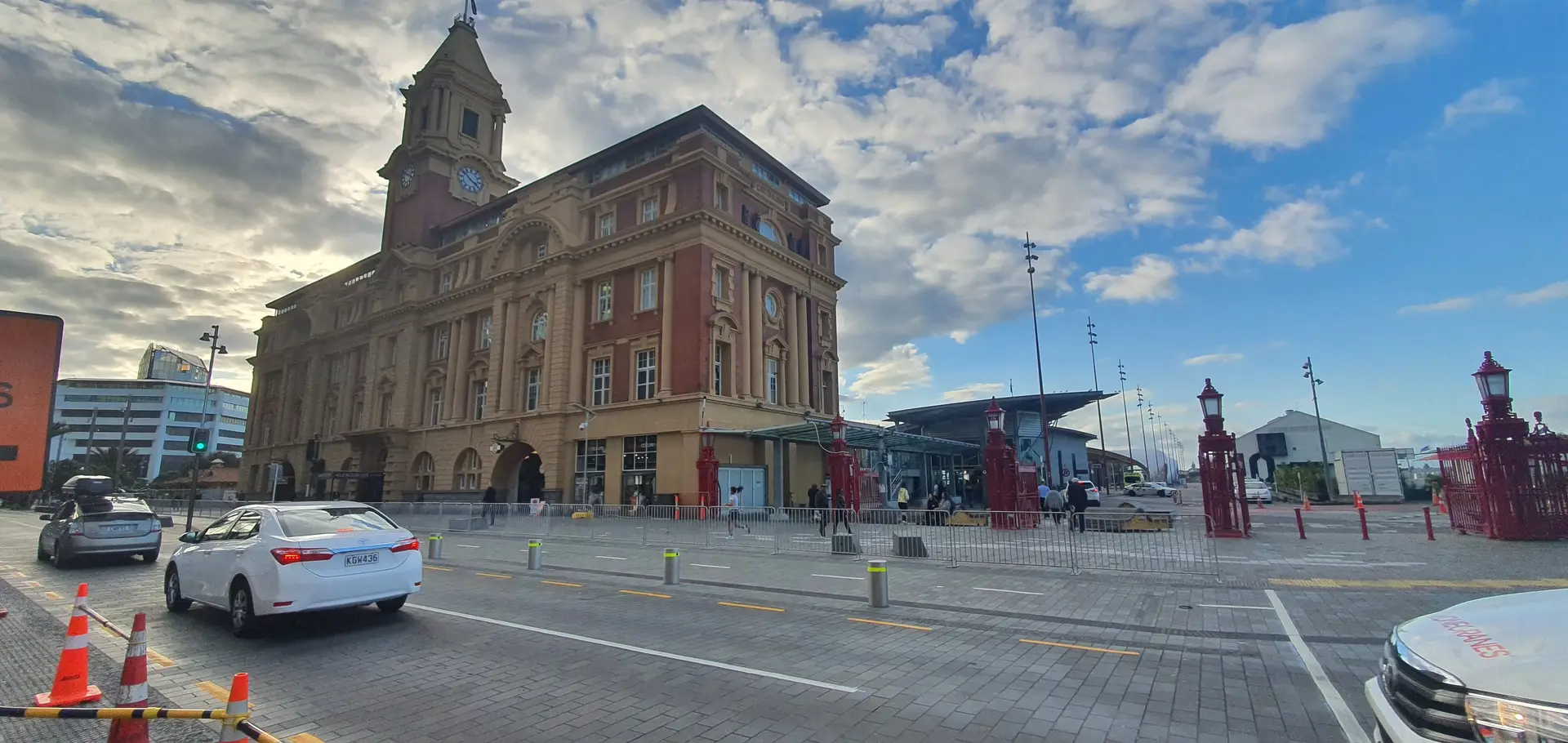 Auckland Ferry Building next to the cruise port