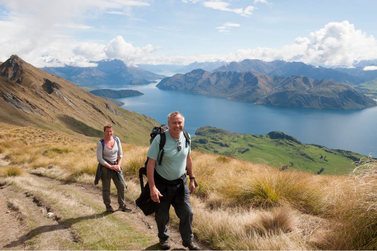 Walkers at Roys Peak in Wanaka