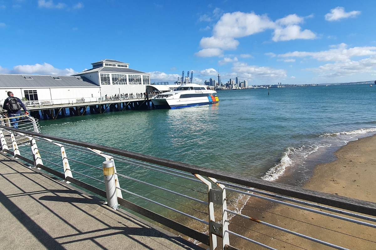 Devonport Wharf where the ferry for Rangitoto Island picks up passengers