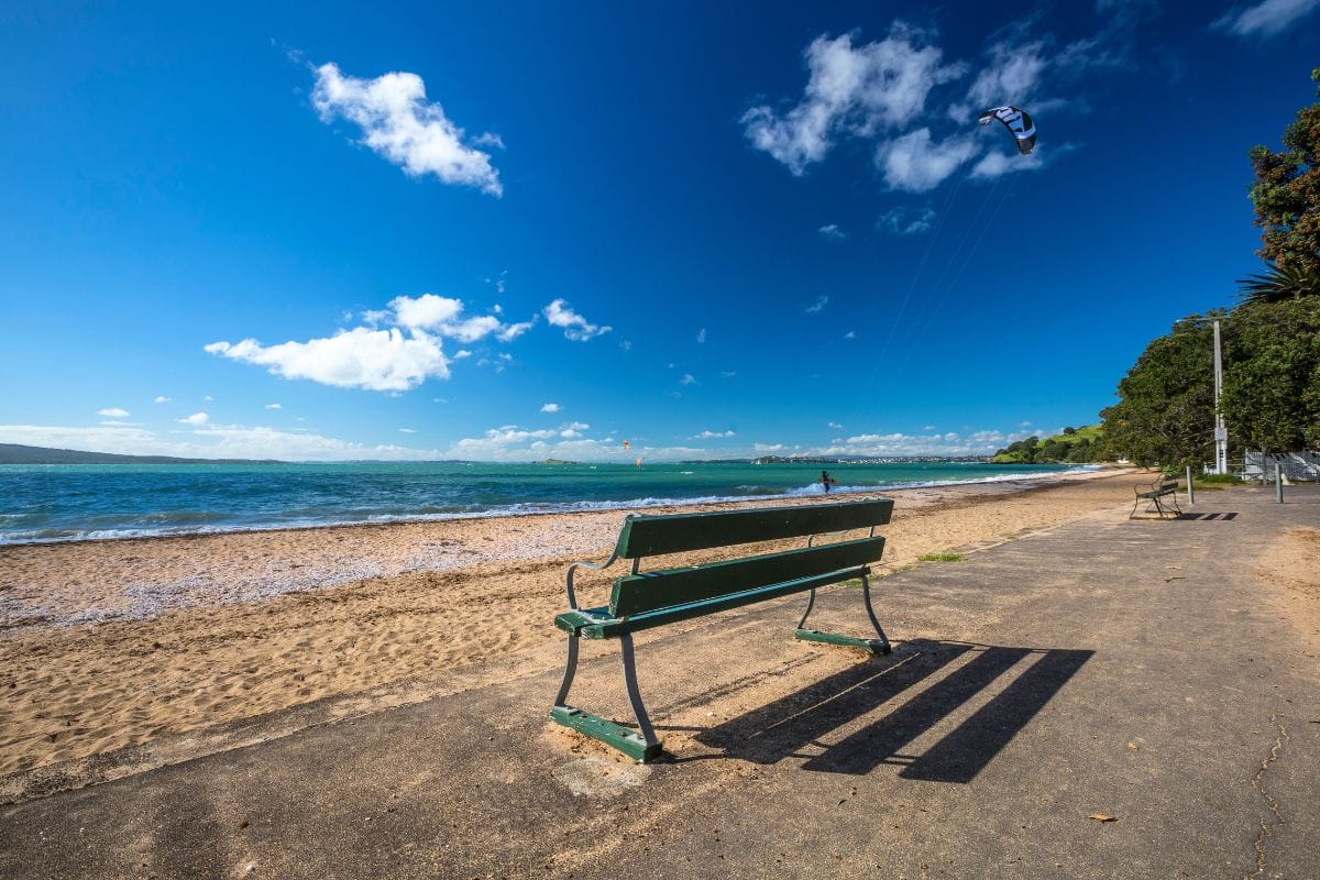Walking along Cheltenham Beach