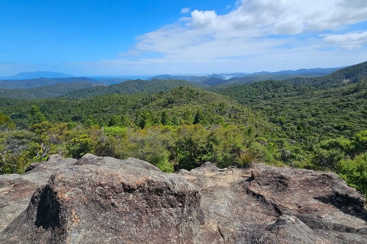 180 degree view from Maungapiko Lookout over Great Barrier Island