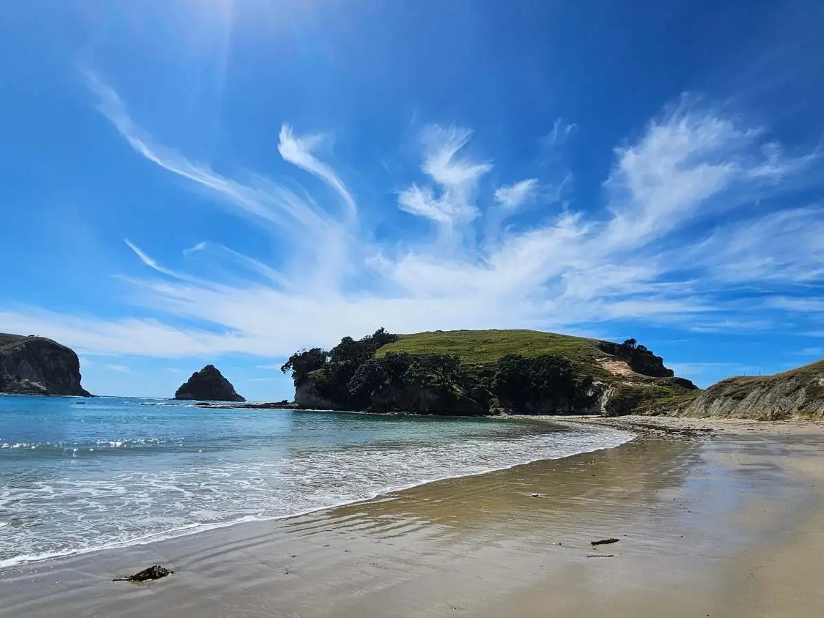 Coralie Bay. One of the many beaches you'll pass on the walk. The water is as clear as it looks.