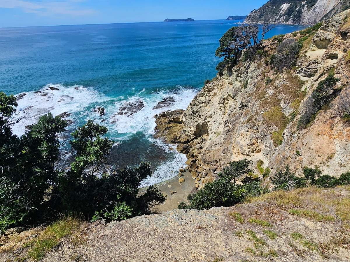 Coralie Bay from the top of the hill.
