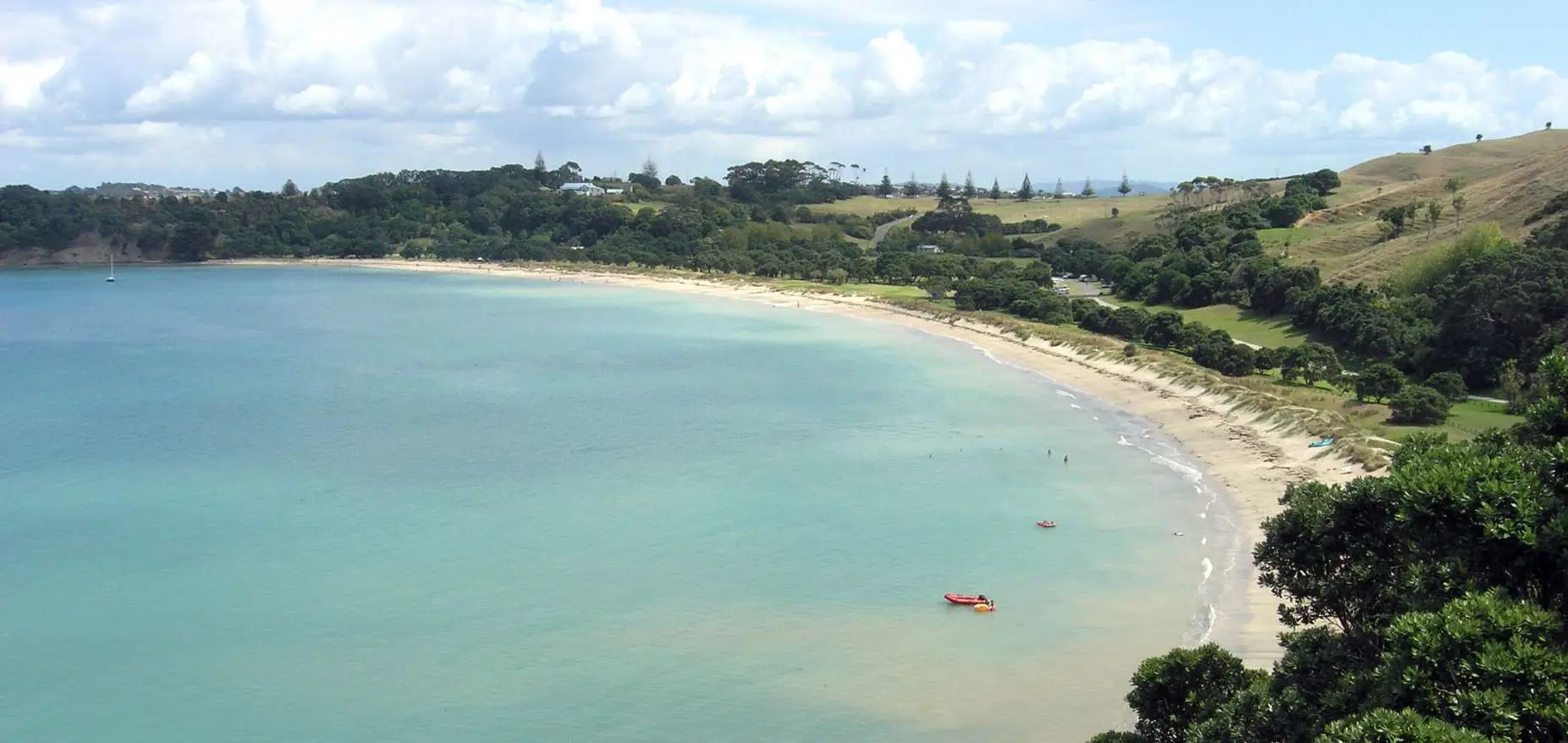 Beach at Shakespear Regional Park Whangaparaoa