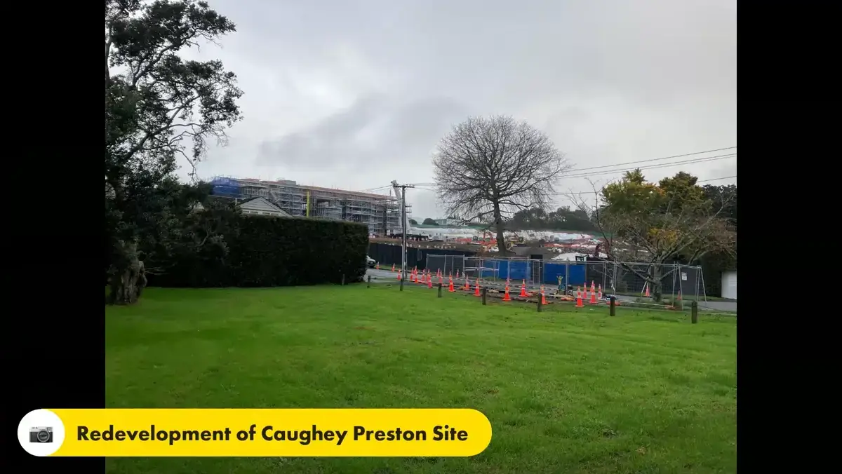 Construction at the Caughey Preston redevelopment site on Ventnor Road Remuera