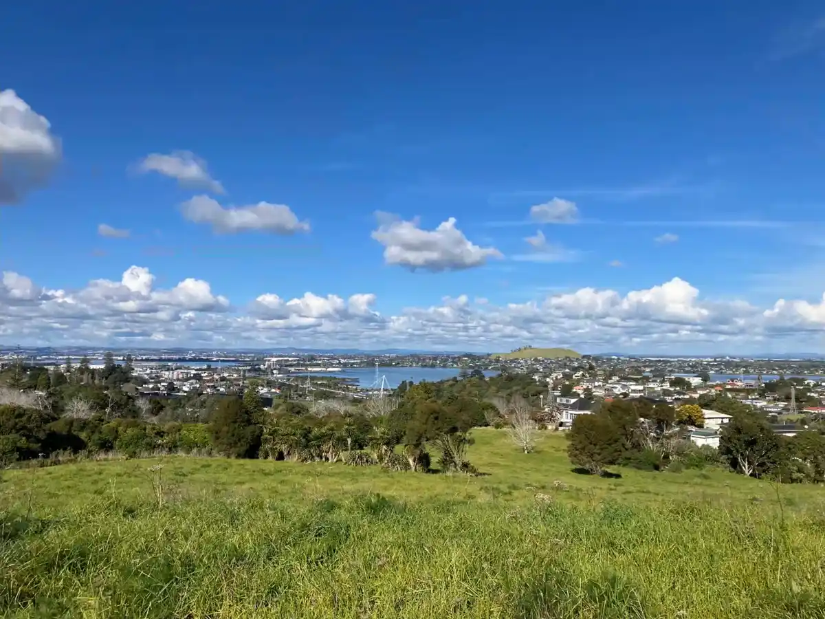 View over the Manukau Harbour from Monte Cecilia Park